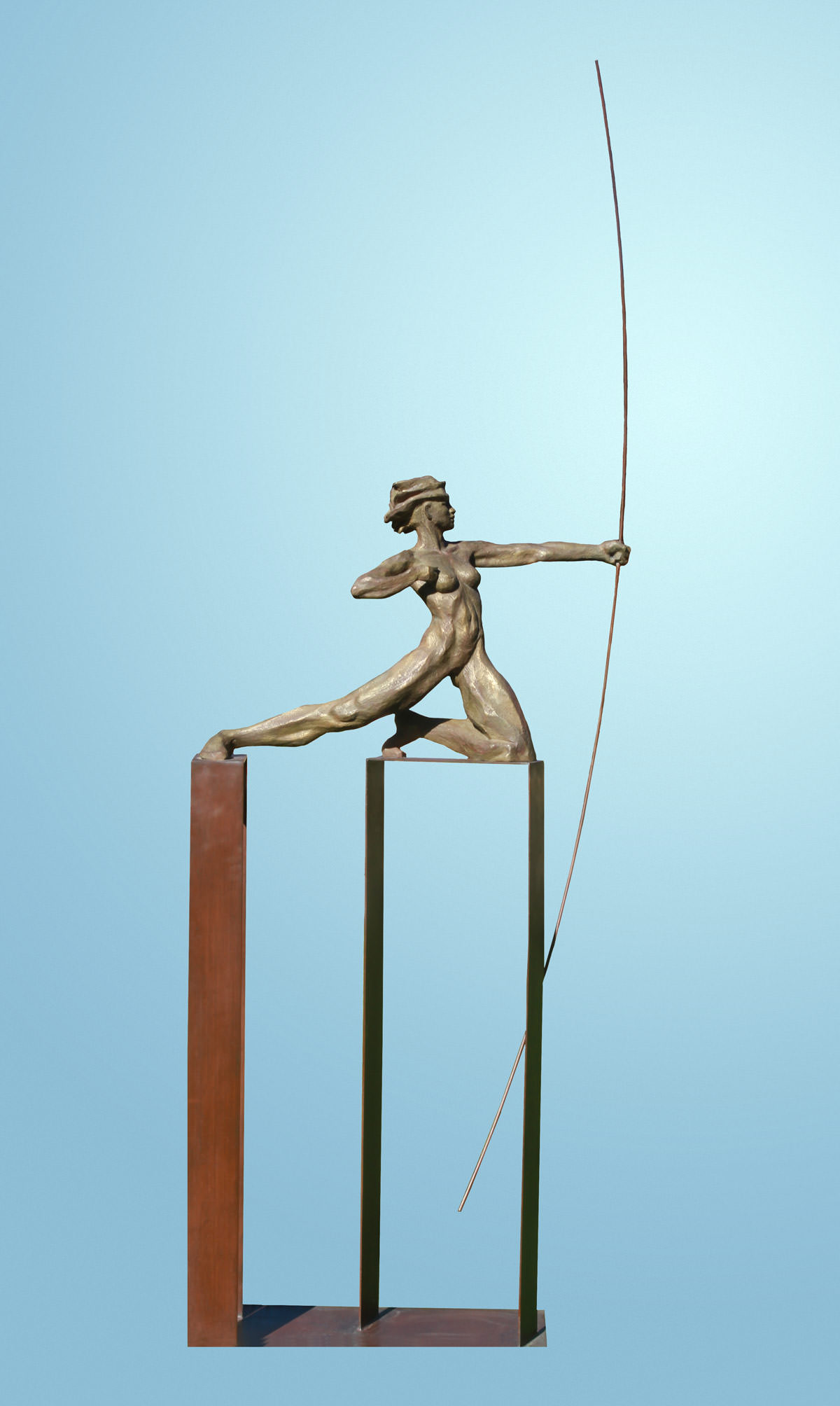escultura-arquera-bronce-mer-escultora